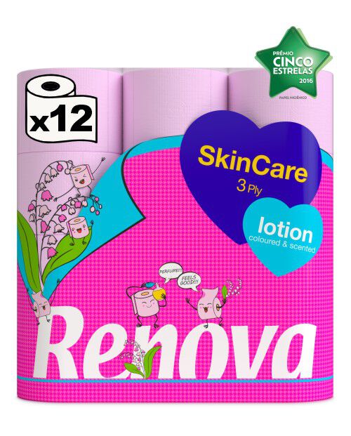 Skin Care Lotion Rose Toilet Paper 12R