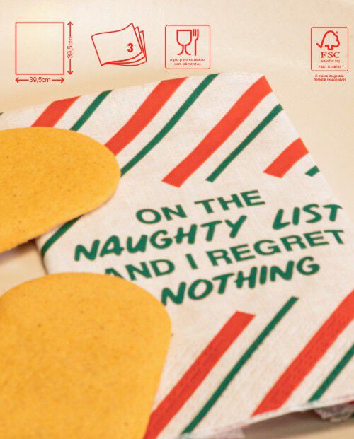 Naughty List Paper Napkins
