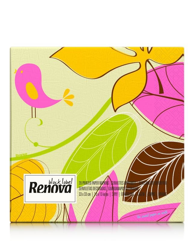 Serviettes Feuilles de Couleur Serviettes Feuilles de Couleur