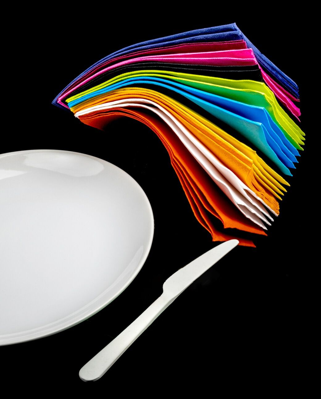 Serviettes Gold Noir x30