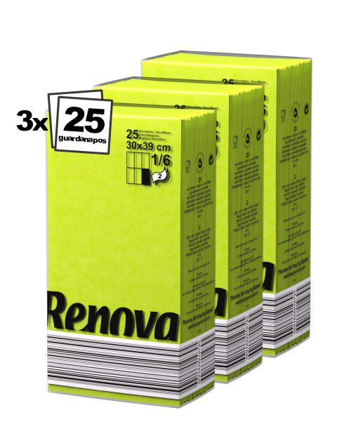 Green Folded Table Napkins x3