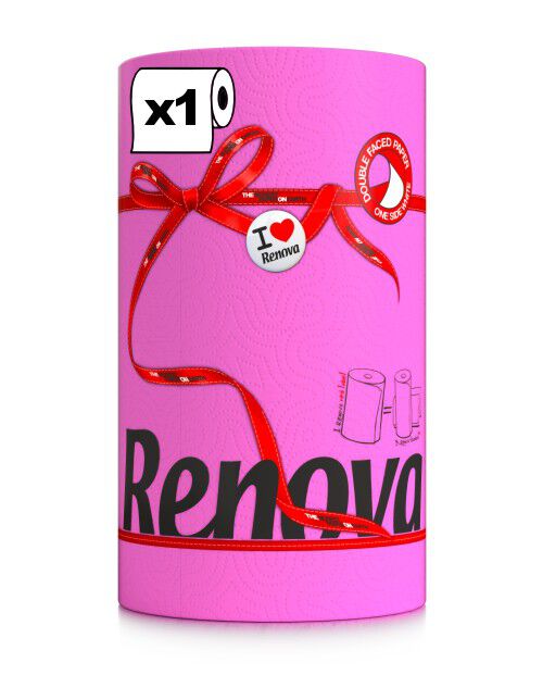 Fucsia Paper Towels 1 Roll