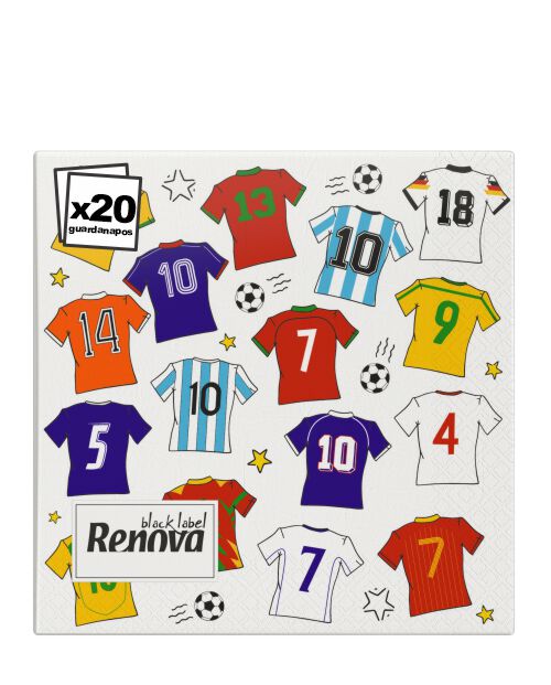 Serviettes Football T-shirts