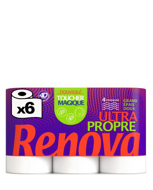 Papel Higi&eacute;nico Toucher Magique Ultra Propre 6R