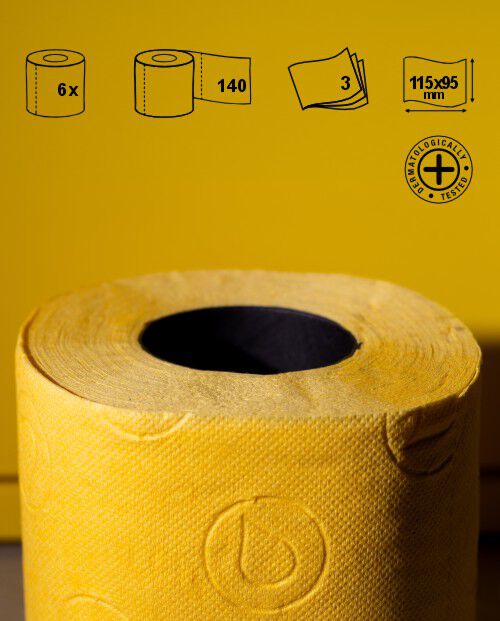 Papier toilette Jaune