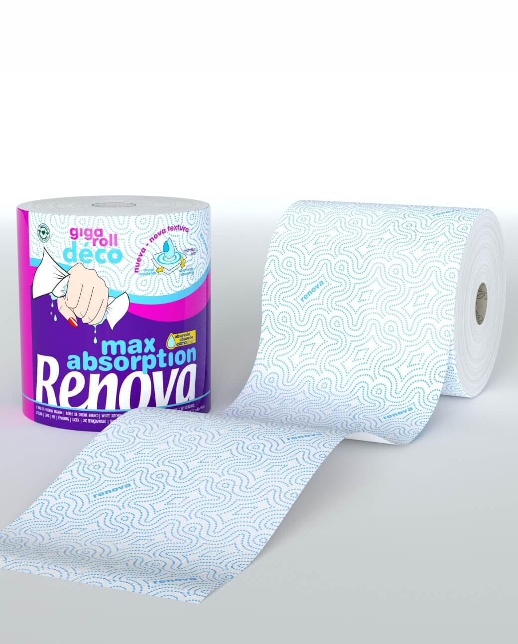 Rollo de Cocina Gigaroll Max Absorption Deco