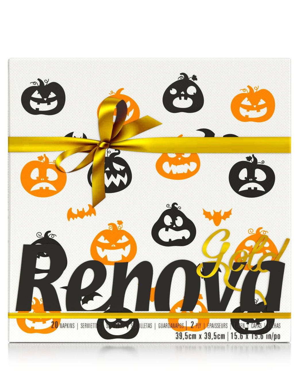 Serviettes Gold Pumpkins