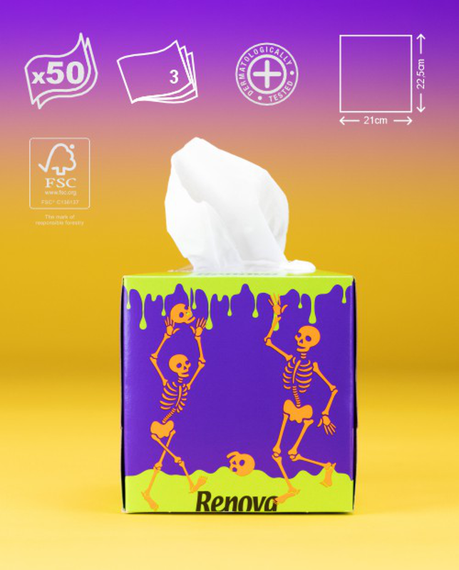 Mouchoirs en Boite "Dancing Skeleton" Mouchoirs en Boite "Dancing Skeleton"