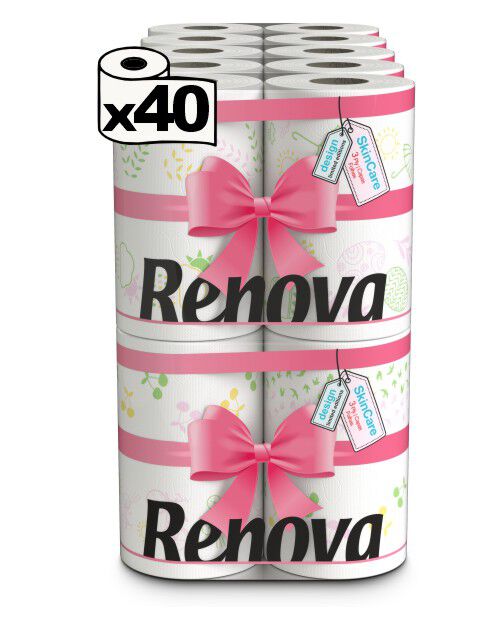 Papel Higi&eacute;nico Design Primavera Ver&atilde;o 40R