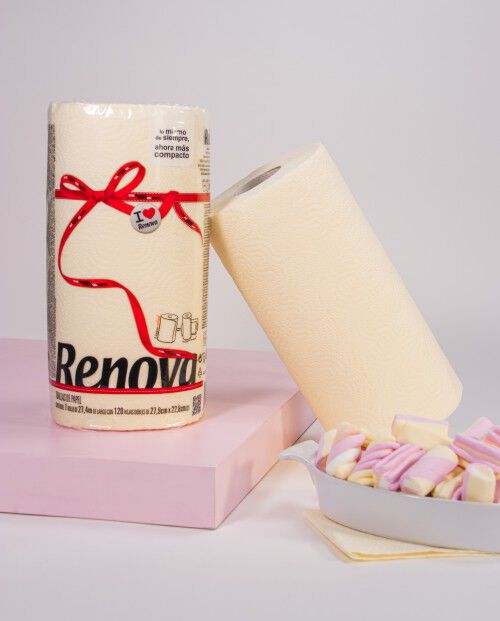 Peach Cream Paper Towels 1 Roll