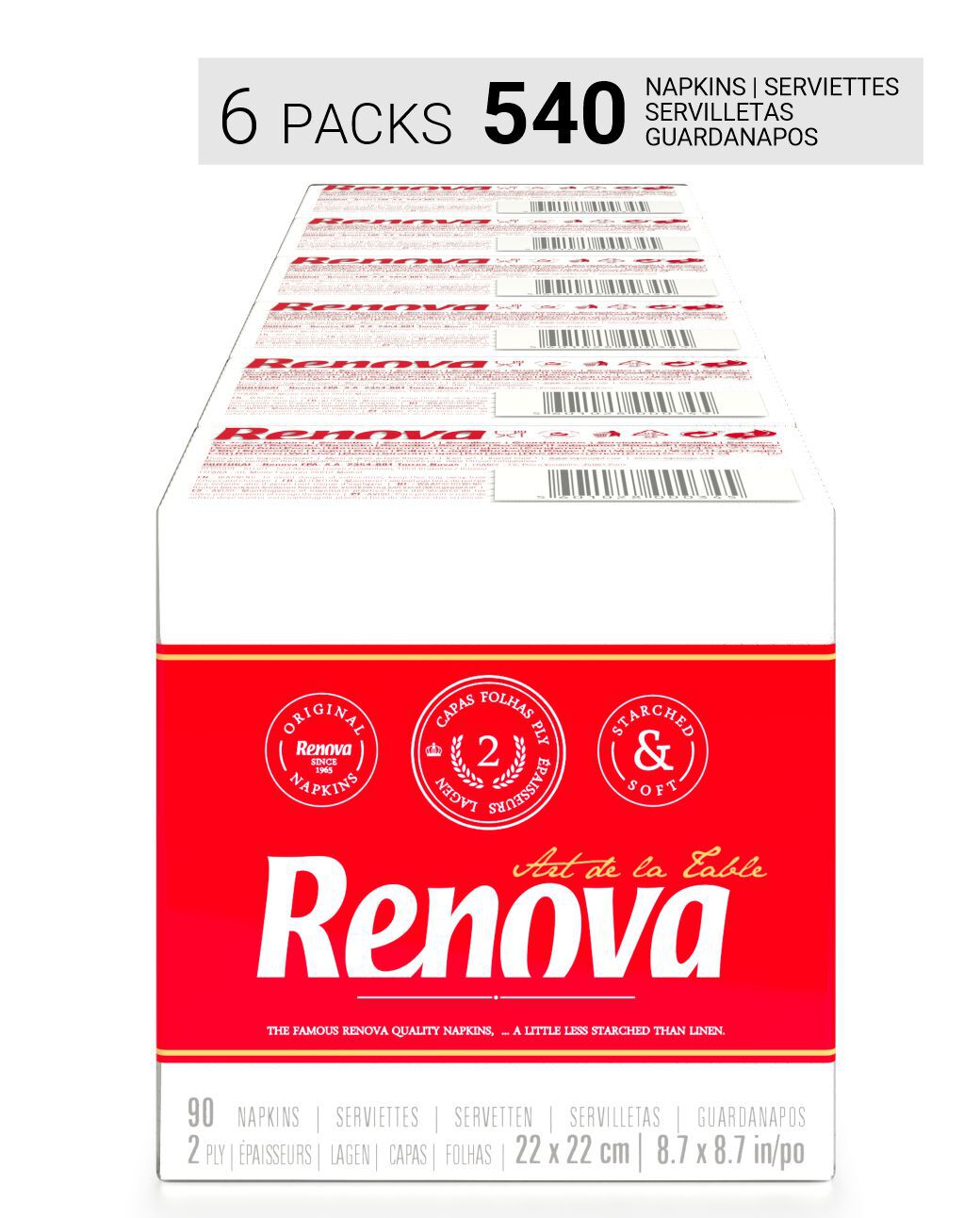 Guardanapos Art de La Table Cocktail x6