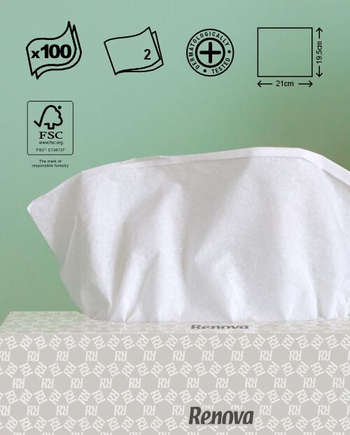 Facial tissues BLK MAXI 24x100