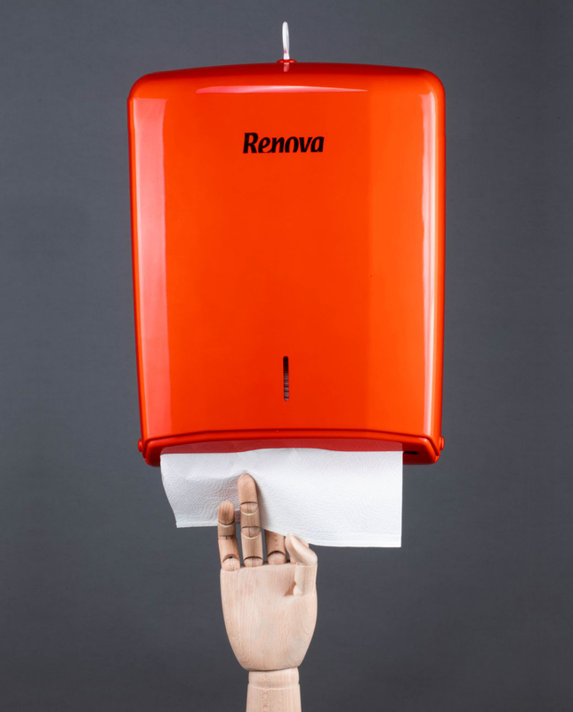 Red Folded Towels Dispenser Red Folded Towels Dispenser