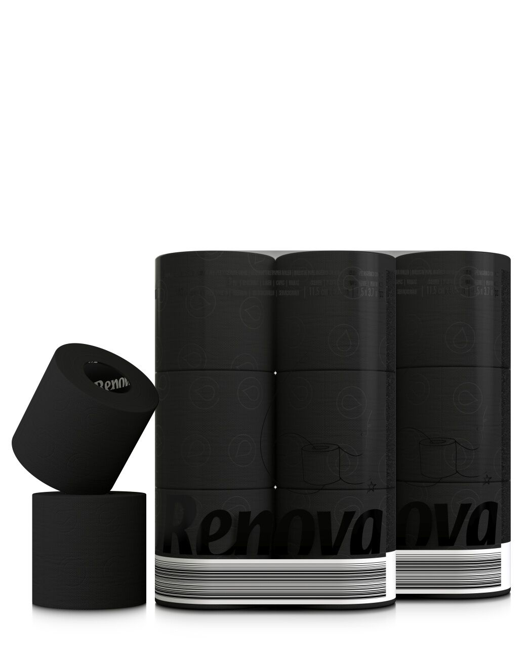 Papel Higi&eacute;nico Preto 6x12