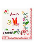 Embroidery Love Paper Napkins Embroidery Love Paper Napkins
