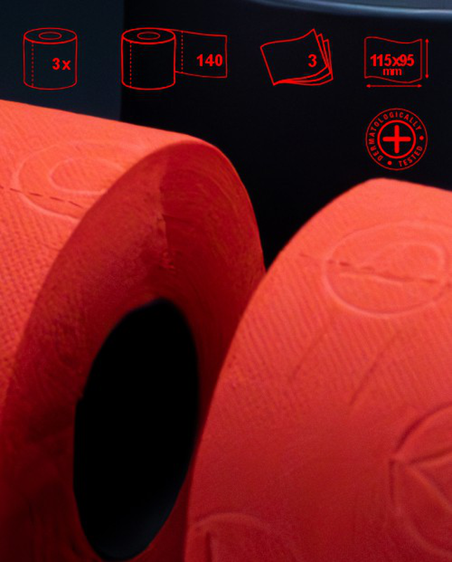 Papel Higiénico Vermelho Gift Pack Papel Higiénico Vermelho Gift Pack
