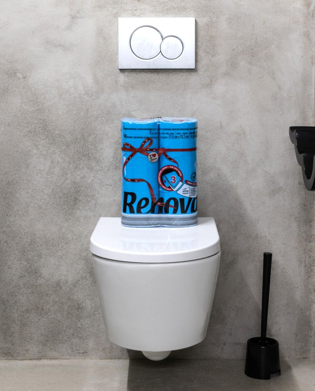 Papel Higiénico Dupla Face Azul 6R Papel Higiénico Dupla Face Azul 6R