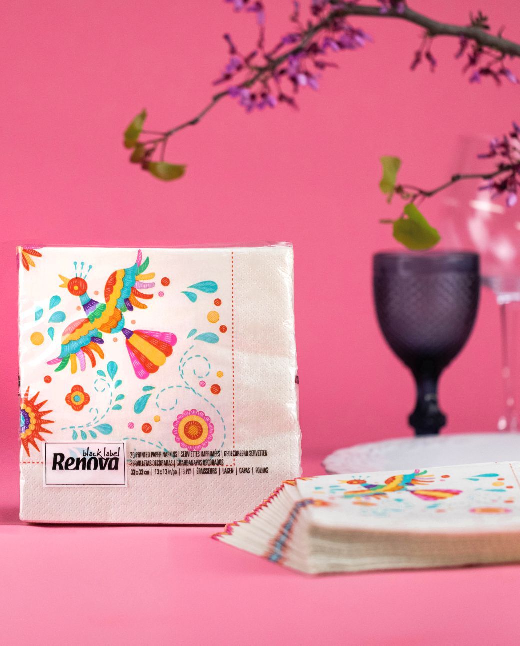 Guardanapos Bird Embroidery