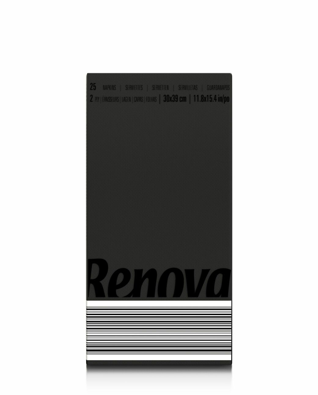 Black Folded Table Napkins