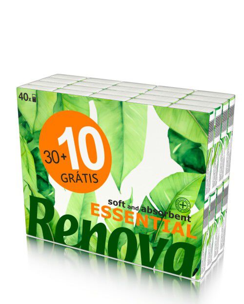 Renova Essential Pocket Tissues 30+10