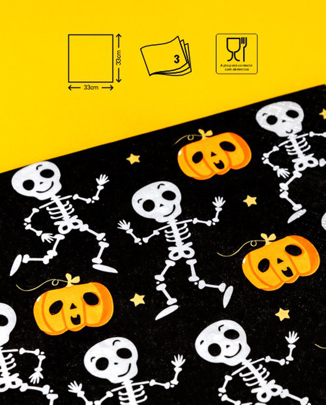 Servilletas Skeleton&Pumpkin Servilletas Skeleton&Pumpkin