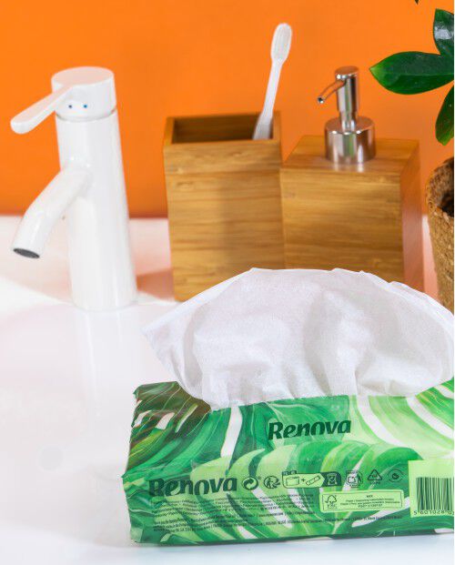 Len&ccedil;os Faciais Renova Essential Soft Pack 200un