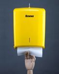 Yellow Folded Towels Dispenser Yellow Folded Towels Dispenser