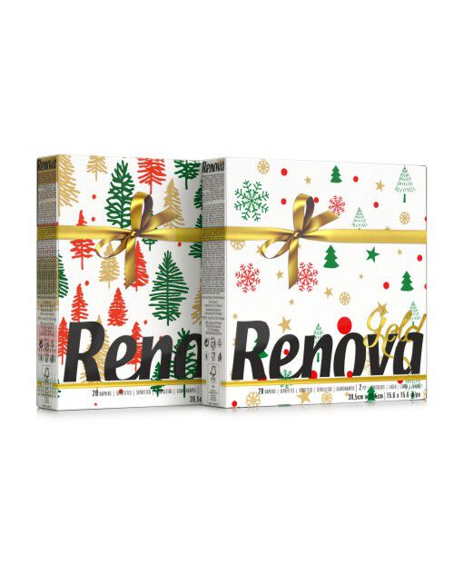 Pack Serviettes Sapins de No&euml;l