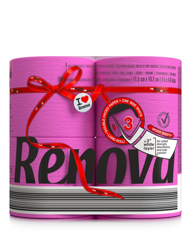 Papel Higiénico Dupla Face Fucsia 4R Papel Higiénico Dupla Face Fucsia 4R