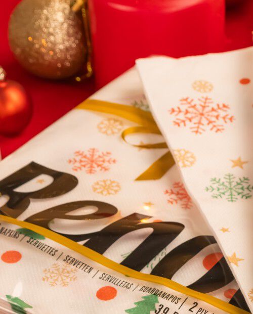 Servilletas Gold Esp&iacute;ritu de Alegr&iacute;a