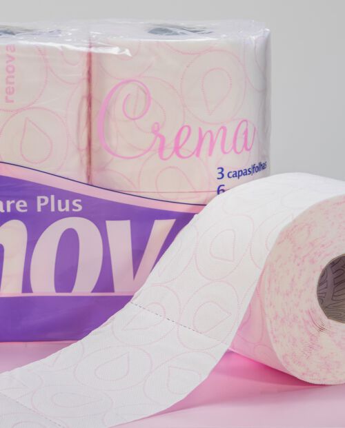 Papel Higi&eacute;nico Skin Care Plus Crema 6R