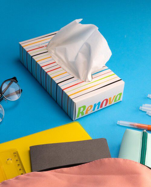 "Brush Pens" Facial Tissues