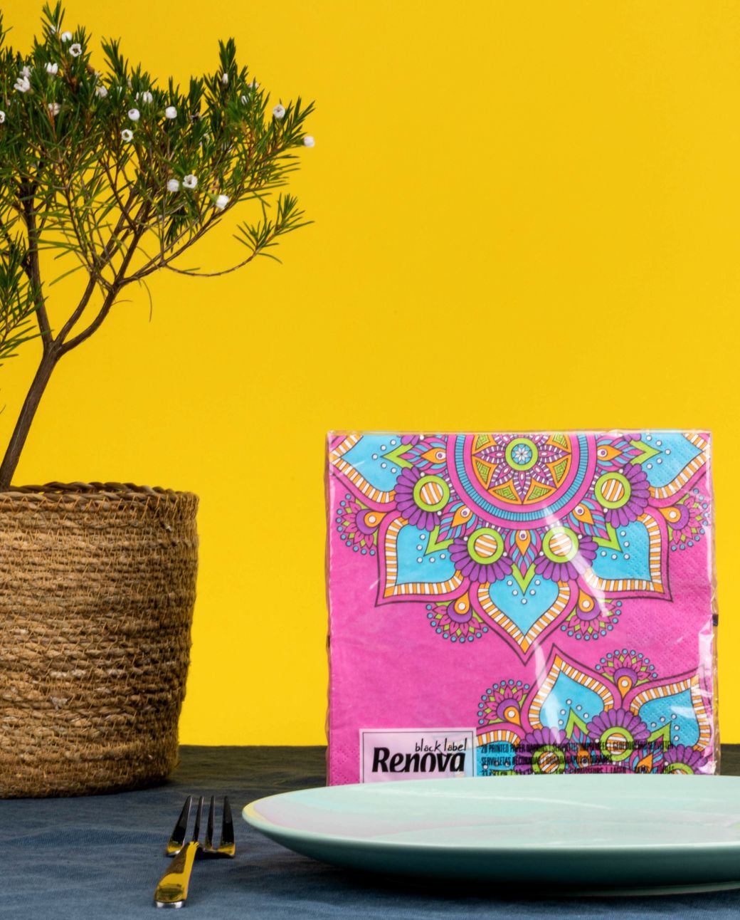 Rose Mandala Paper Napkins