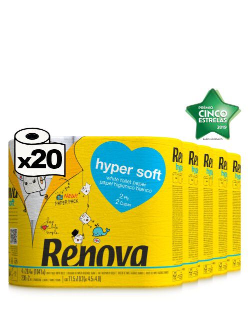 Papel Higi&eacute;nico Hyper Soft 20R