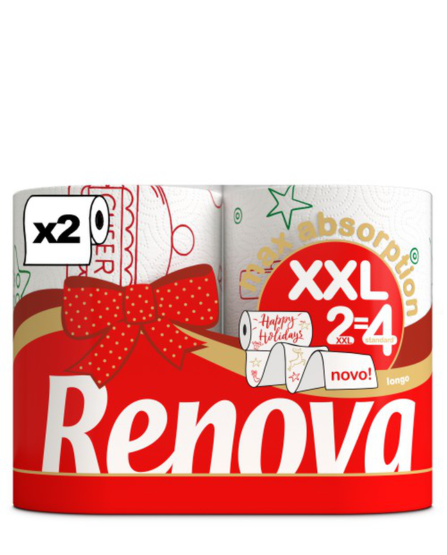 Rollos de Cocina Max Absorption XXL Navideño 2R Rollos de Cocina Max Absorption XXL Navideño 2R