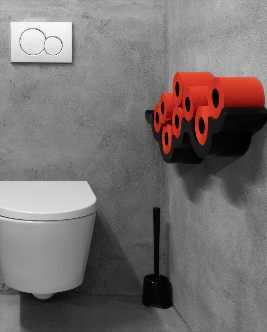 Red Toilet Paper 6x12