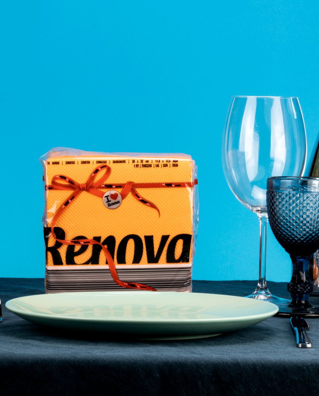 Guardanapos coloridos Renova x36