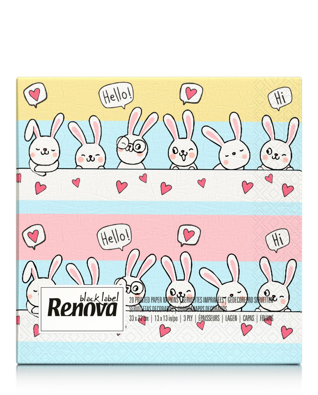 Serviettes Happy Bunnies