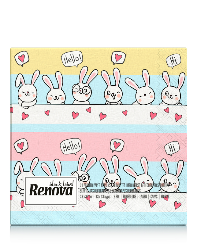 Happy Bunnies Paper Napkins Happy Bunnies Paper Napkins