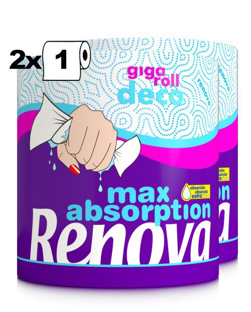 Essuie-Tout Gigaroll Max Absorption Deco 2R