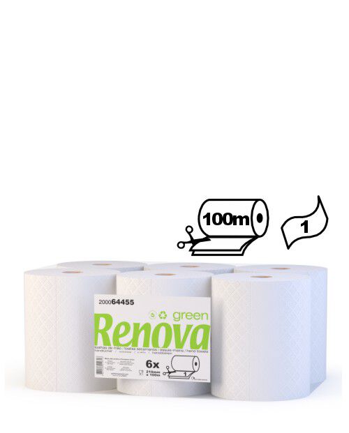 Toalhas de M&atilde;o RenovaGreen Corte Autom&aacute;tico 1F 6x100m