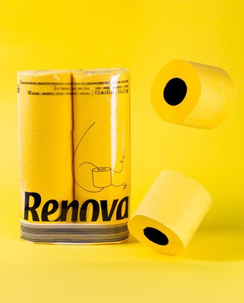 Papier toilette Jaune