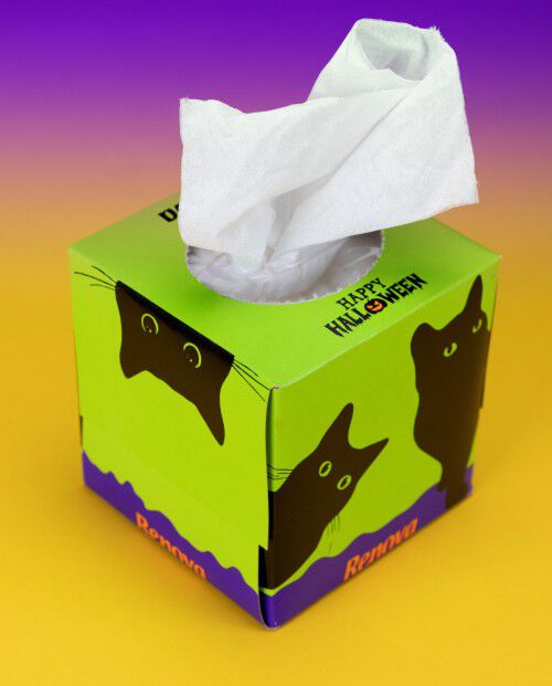 Facial Tissues "Black Cat"
