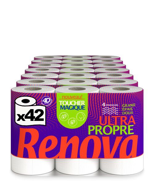 Papel Higi&eacute;nico Toucher Magique Ultra Propre 42R