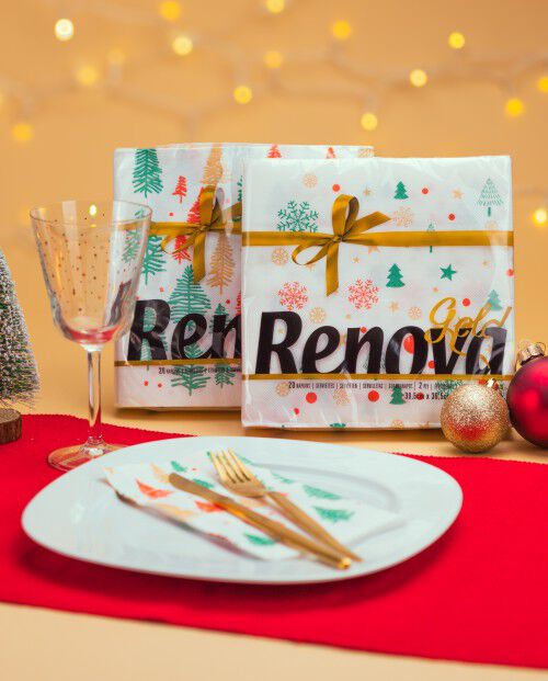 Pack Serviettes Sapins de No&euml;l