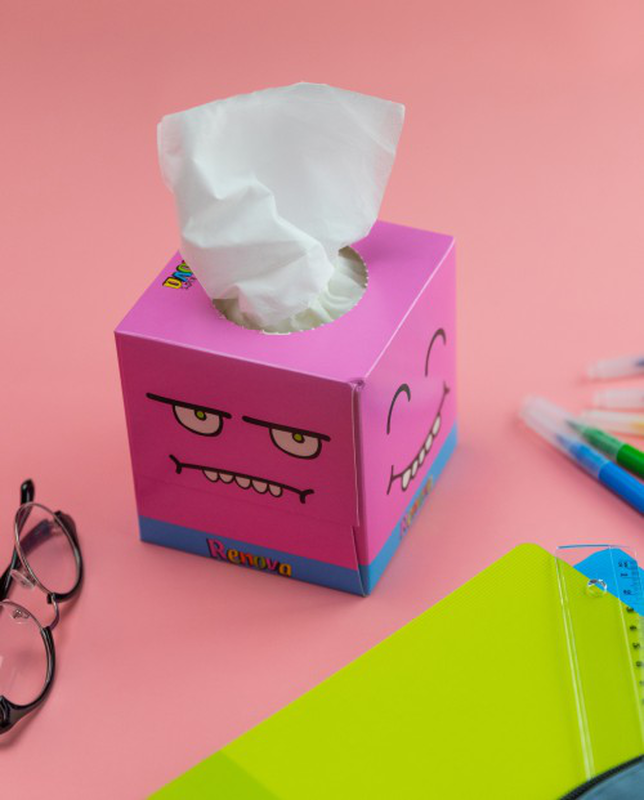 Pañuelos Faciales Kids "Pink Creature" Pañuelos Faciales Kids "Pink Creature"