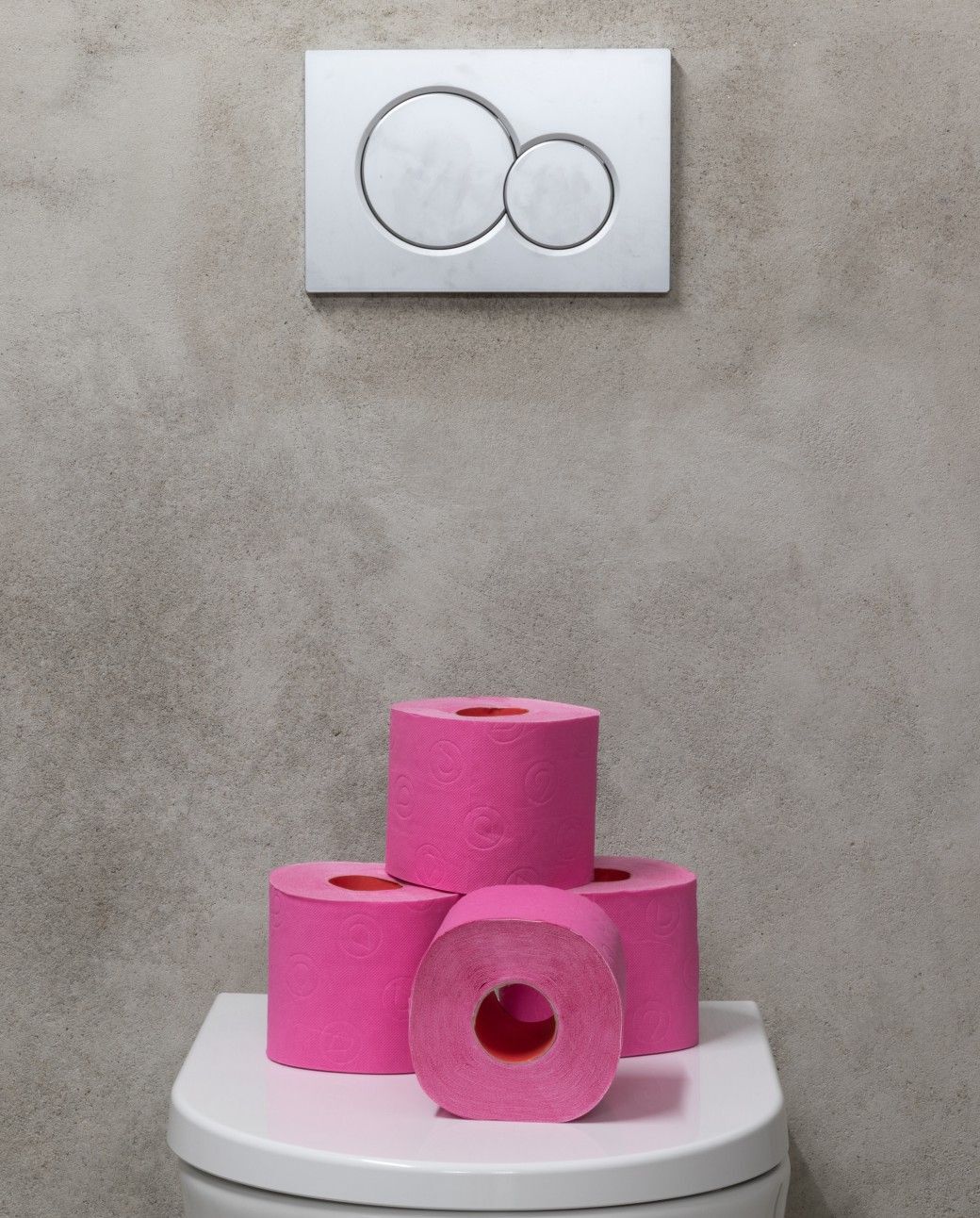 Papier toilette Double Face Fucsia 4R