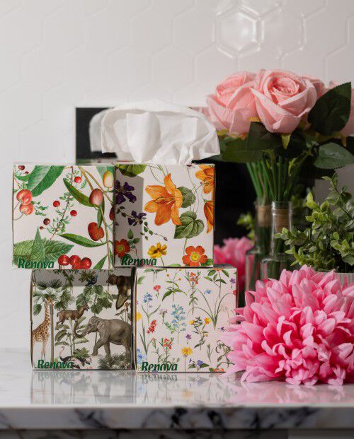 Facial Tissues &ldquo;Floral Enchantment&rdquo;