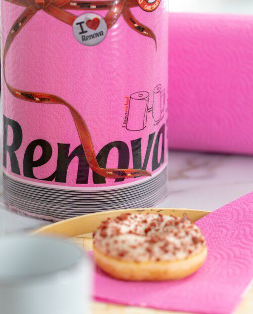 Rolo de Cozinha Fucsia