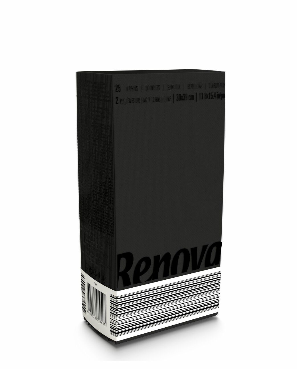 Servilletas Dobladas Negras